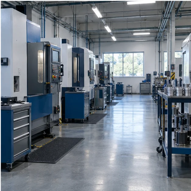 Illustrative manufacturing scene; not a photograph of our facility.